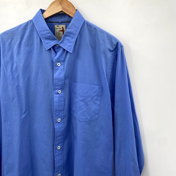 Relwen XL blue button down long sleeve shirt